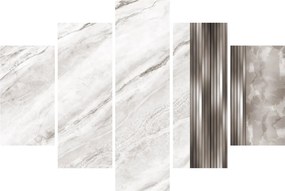 Tablou - Marmură cu linii argintii (150x105 cm)