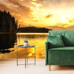 Fototapet autoadeziv reflexie în lac montan
