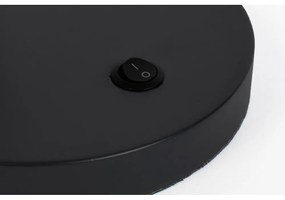 Veioză neagră cu abajur din metal (înălțime 60 cm) Hajo – White Label