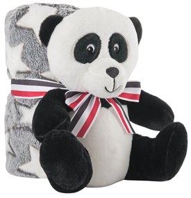 Set păturică și panda pluș 22cm