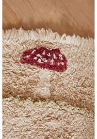 Covor pentru copii bej lavabil/țesut manual din bumbac ø140 cm Chanterelle – Lorena Canals