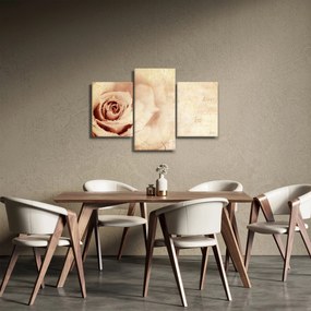 Tablou - floare de trandafir pentru îndrăgostiți (90x60 cm)