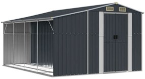 sopron de gradina, antracit, 277x365,5x179 cm, otel galvanizat