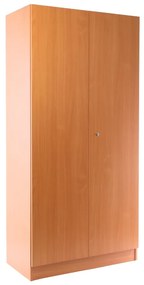 Dulap Visio din lemn, 90 x 45 x 185 cm, încuietoare cilindru, fag