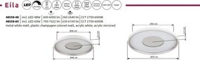Plafoniera LED cu telecomanda EILA 59cm