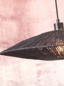 Lampa de podea eco din iuta Iguazu L 55cm negru