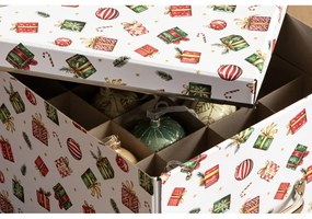 Cutie de depozitare din carton cu capac, decorativă 37x50x15 cm Engla Christmas Storage – Bigso