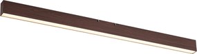 Plafonieră modernă din lemn de nuc cu LED integrat, reglabilă în 3 trepte 2700-4000K cu comutator DIP - Keane