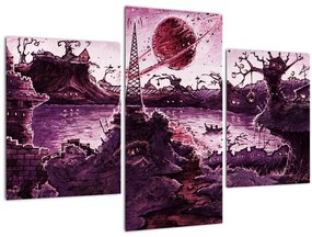 Tablou - Sat fermecat (90x60 cm)