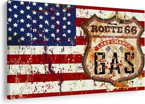 Tablou - Vintage steag (90x60 cm)