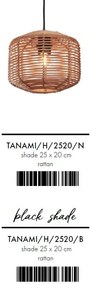 Lustra/Pendul eco din ratan Tanami 2520, nat
