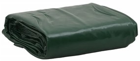 vidaXL Prelată, verde, 5x6 m, 650 g/m²
