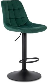 JAKS Scaun de bar Arcos2 velvet verde