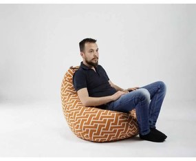 Fotoliu Nirvana Hobbit Pufrelax, Material Textil - Zippity Orange