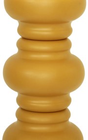 Lampă de podea retro galben muștar cu sticlă mată - Fedde