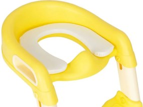 Toaletă cu reductor de scări galben