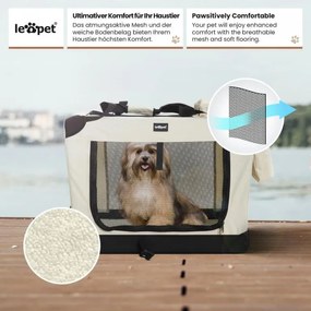 Leopet Căsuță de transport pentru câini XXXL, 102 x 69 x 69