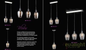 Lustra eleganta cu 3 pendule, sticla transparenta Blues MOD044-PL-03-N