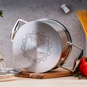 Oala Oliver Voltz OV51210P24 Berlin Premium Collection, 24 cm, 6.1 L, Otel inoxidabil 18/10, Inductie, Inox