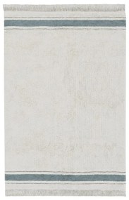 Covor albastru/crem lavabil/țesut manual din bumbac 90x130 cm Gastro Vintage Blue – Lorena Canals