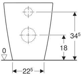 Vas wc pe pardoseala Geberit Smyle Square Rimfree 54x35 cm, pentru rezervor ingropat, alb - GEC500.840.00.1