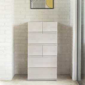 Cutie de depozitare modulară Wave Junior Wood fără roți 43,4 x 27,2 x 22 cm, Îngust - 1 sertar