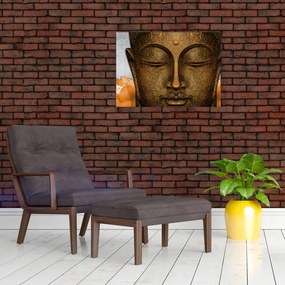 Tablou cu statuie cu detaliu a feței (70x50 cm)