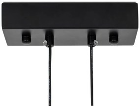 Lustra moderna cu 7 de surse de lumina si LED LINEA TWIN 90