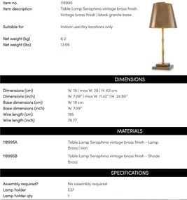 Veioza, Lampa de Masa LUX, Seraphina