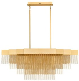 Lustra LED suspendata design modern REVIA aurie