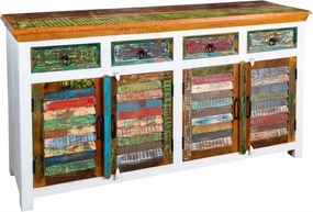 Comoda design vintage, Shabby Chic Jakarta 160cm, white wash