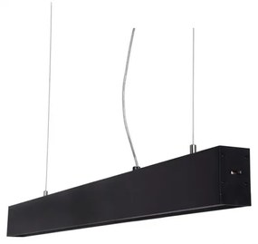 Lustra LED moderna design minimalist LINNEA 112cm neagra