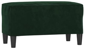 349399 vidaXL Bancă, verde închis, 70x35x41 cm, catifea