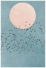 Imprimare de artă Kubistika - Fly away, (40 x 60 cm)
