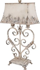 Lampa Shabby Chic Heart rasina si metal h 78 cm