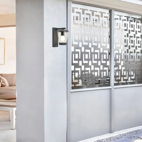 Aplica de perete cu senzor de miscare pentru iluminat exterior design modern IP44 Savano antracit