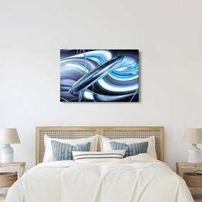 Tabloul cu abstracție albastră (90x60 cm)