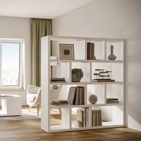 Bibliotecă albă 150x159 cm Berlin – TemaHome