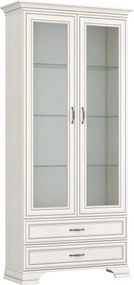 Vitrina TIFFANY II, grej, PAL laminat, 99x40x212 cm