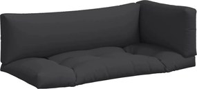 vidaXL Perne de paleți, 3 buc., negru, material textil