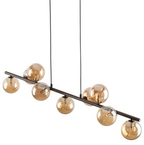 Lustră pe cablu ESTERA 9xG9/6W/230V maro/bej fumuriu