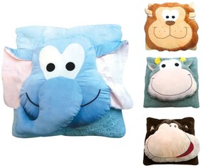 Perna pentru copii CUDDLI FRIENDS 70x70 cm plus - mai multe culori Culoare: Maro închis