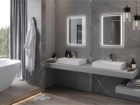 Mexen Zusa oglindă de baie iluminată 50 x 70 cm, LED 6000K, anti-ceață - 9808-050-070-611-00