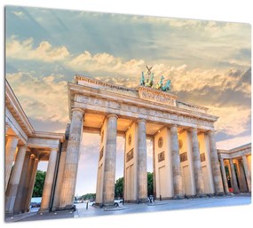 Tablou pe sticlă - Poarta Brandenburg, Berlin, Germania (70x50 cm)