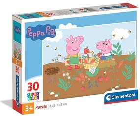 Purcelușa Peppa Gardening Puzzle Clementoni din 30 de piese