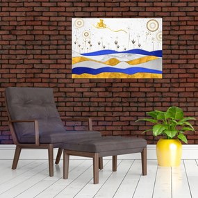 Tablou - Munții aurii (90x60 cm)