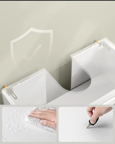 Dulap pentru lavoar MONZA, 30x60x60 cm, alb Vasagle