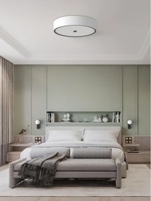 Open Design OR86027 - Plafonieră ZALINDRO, 6 x E27, 15 W, 230 V, diametru 74,5 cm, alb/negru