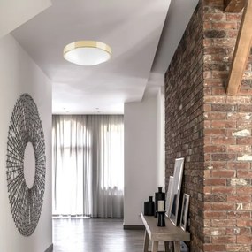 Plafonieră JONAS 2xE27/60W/230V d. 36 cm aurie