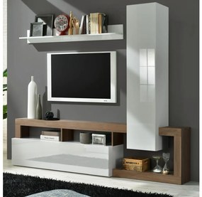 Set living LENOR alb/stejar